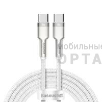 Кабель Type-c to Type-c Baseus Cafule Series Metal Data 100W 2m White Кабель Type-c to Type-c Baseus Cafule Series Metal Data 100W 2m White