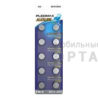Элемент питания SAMSUNG PLEOMAX AG10 (389) LR1130, LR54 Button Cell (10/100/1000/70000)