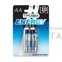 Элемент питания Трофи LR6-2BL ENERGY POWER Alkaline (40/320/15360)