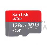 Карта памяти 128 Гб MicroSD SanDisk Class 10 Ultra UHS-I A 1 (140 Mb/s) без адаптера